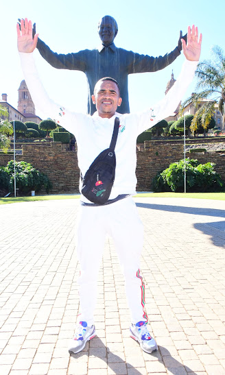 ETM member at the Union Buildings, Pretoria